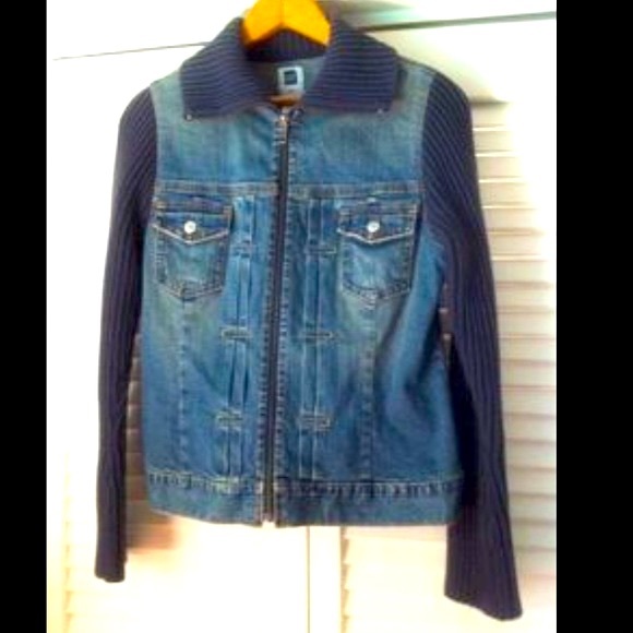 GAP Jackets & Blazers - Gap Sweater & Denim Jean Jacket